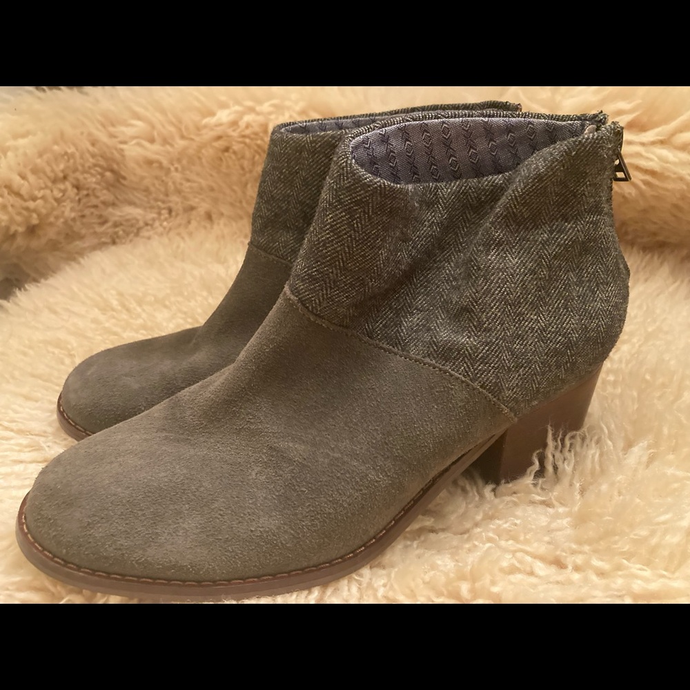 TOMS Suede Ankle Booties